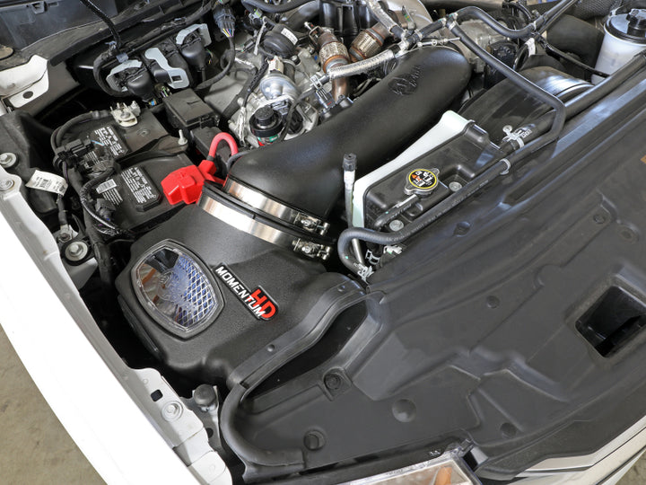 aFe 20-24 Ford Diesel Trucks V8-6.7L (td) Momentum HD Cold Air Intake System w/ Pro 10R Filter - Bull Strap