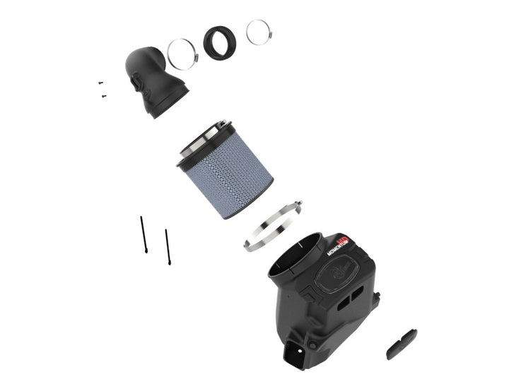 aFe 20-24 GM Trucks/SUVs L6-3.0L (td) LM2/LZ0 Momentum HD Cold Air Intake System w/ Pro 10R Filter - Bull Strap