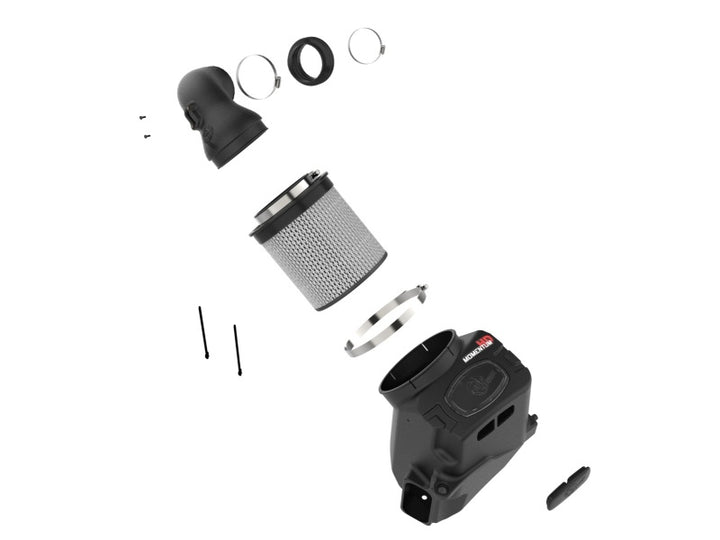 aFe 20-24 GM Trucks/SUVs L6-3.0L (td) LM2/LZ0 Momentum HD Cold Air Intake System w/ Pro DRY S Filter - Bull Strap