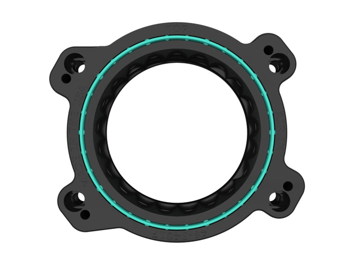 aFe 2020 Vette C8 Silver Bullet Aluminum Throttle Body Spacer / Works With Factory Intake Only - Blk - Bull Strap