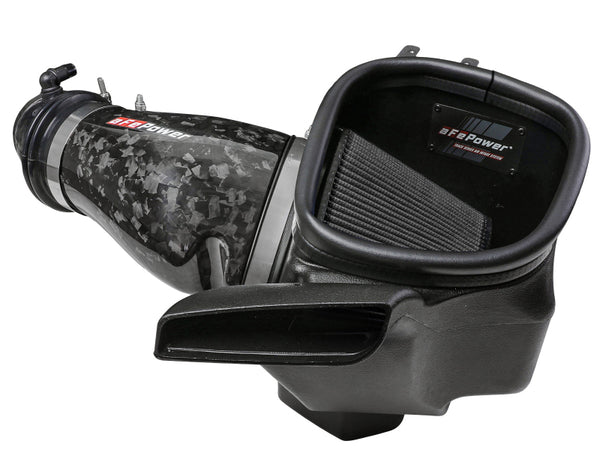 aFe 2021 Dodge Durango SRT Hellcat Track Series Carbon Fiber Cold Air Intake System w/ Pro 5R Filter - Bull Strap