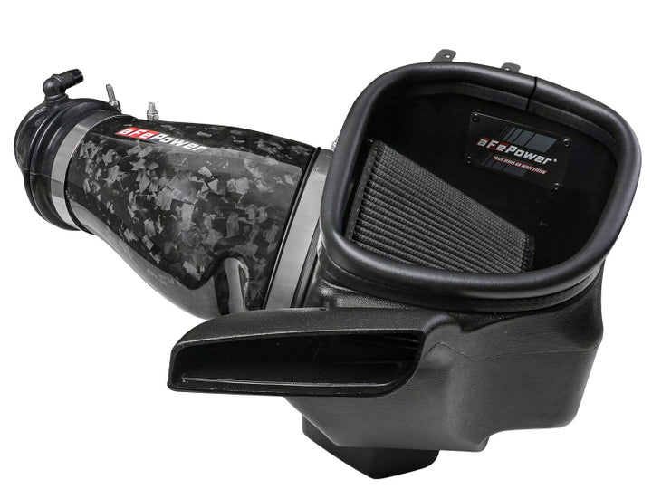 aFe 2021 Dodge Durango SRT Hellcat Track Series Carbon Fiber Cold Air Intake System w/ Pro 5R Filter - Bull Strap