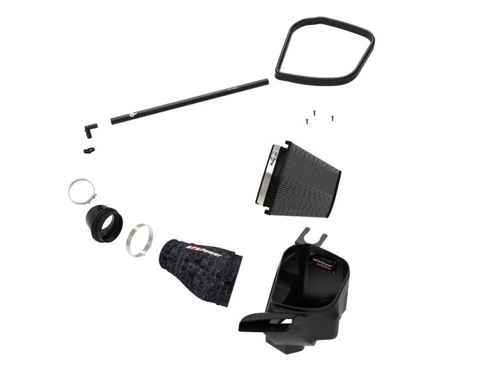 aFe 2021 Dodge Durango SRT Hellcat Track Series Carbon Fiber Cold Air Intake System w/ Pro 5R Filter - Bull Strap