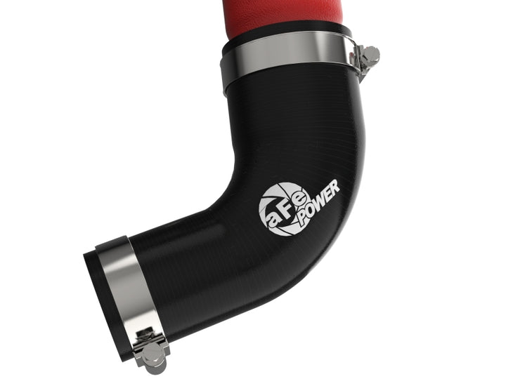 aFe 2022 Toyota Land Cruiser (J300) V6-3.5L (tt) BladeRunner 2.5in Aluminum Hot Charge Pipe - Red - Bull Strap