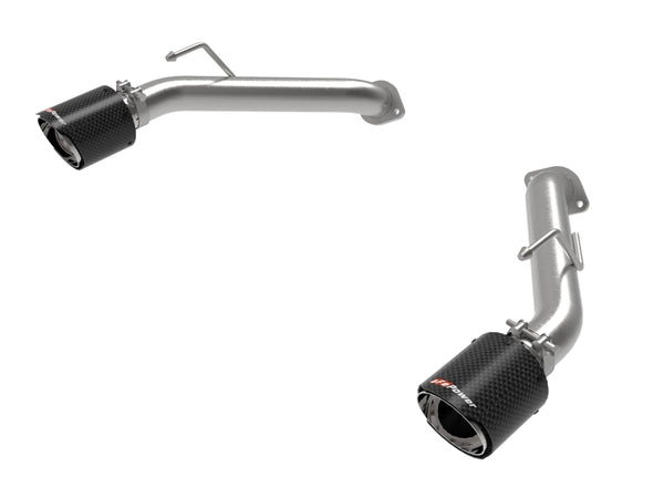aFe 2023 Nissan Z V6-3.0L (tt)Takeda Stainless Steel Axle-Back Exhaust System w/ Carbon Fiber Tip - Bull Strap