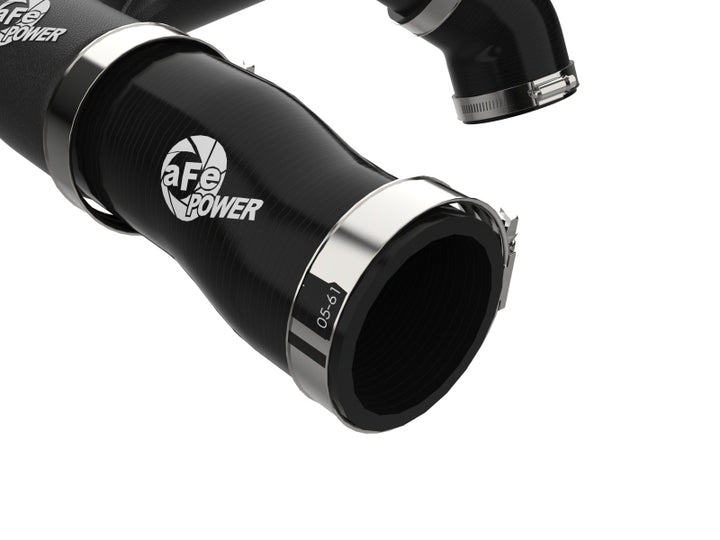 aFe 2024+ Jeep Wrangler JL L4-2.0L (t) BladeRunner 2-1/2in Aluminum Hot Charge Pipe - Black - Bull Strap