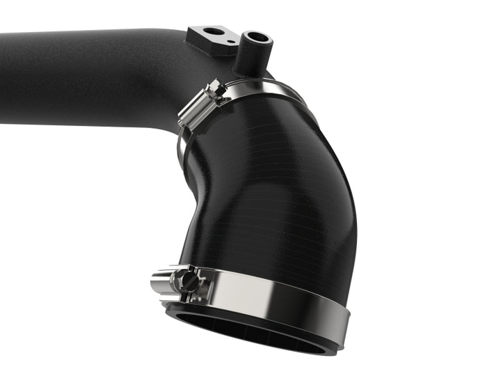 aFe 2024+ Jeep Wrangler JL L4-2.0L (t) BladeRunner 2-1/2in Aluminum Hot Charge Pipe - Black - Bull Strap