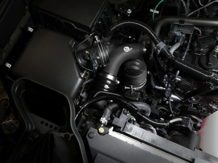 aFe 2024+ Toyota Tacoma BladeRunner  2.5in & 3in Aluminum Hot & Cold Charge Pipe Kit - Black - Bull Strap