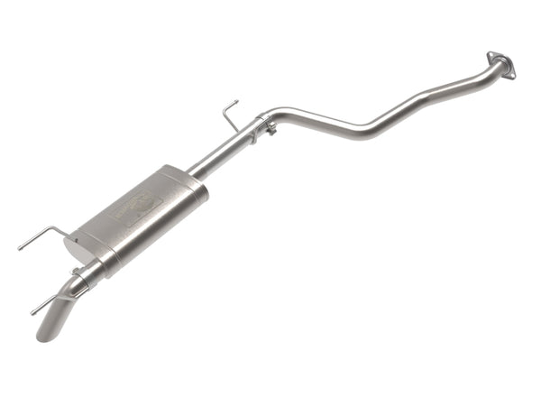 aFe 2024 Toyota Tacoma L4-2.4L ROCK BASHER 2.5in 409 Stainless Steel Cat-Back Exhaust System - Bull Strap