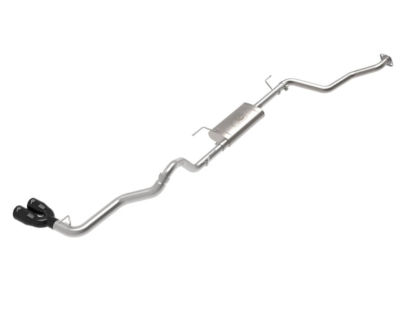 aFe 2024 Toyota Tacoma L4 2.4L Vulcan Series 2.5-3in 304 SS Steel Cat-Back Exhaust w/Black Tips - Bull Strap