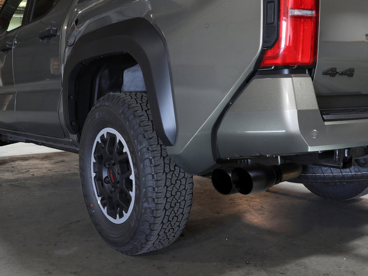aFe 2024 Toyota Tacoma L4 2.4L Vulcan Series 2.5-3in 304 SS Steel Cat-Back Exhaust w/Black Tips - Bull Strap