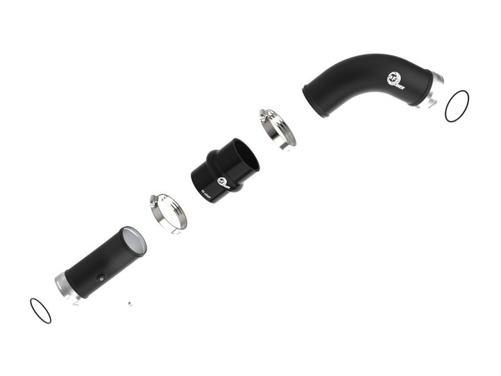 aFe 2024 Toyota Tacoma L4 2.4L (t) BladeRunner 2.5in Aluminum Hot Charge Pipe - Bull Strap