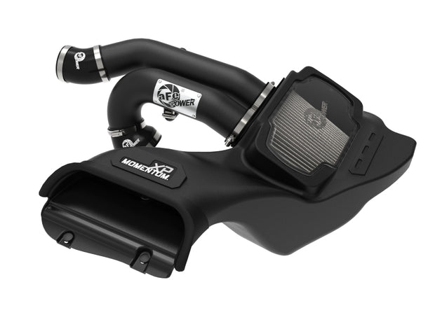 aFe 21-22 Ford F-150 Raptor V6-3.5L(tt) Momentum XP Cold Air Intake System Blk w/ Pro Dry S Filter - Bull Strap
