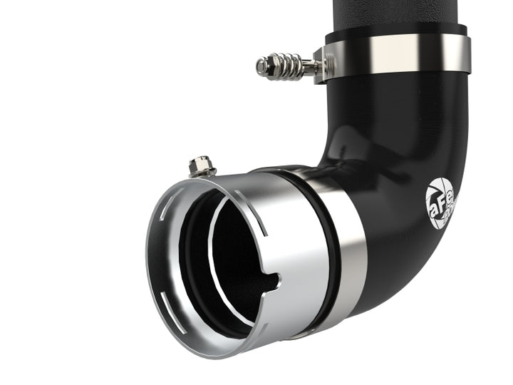 aFe 21-23 Ford Bronco V6-2.7Ltt BladeRunner Alum Hot & Cold Charge Pipe Kit - Black - Bull Strap