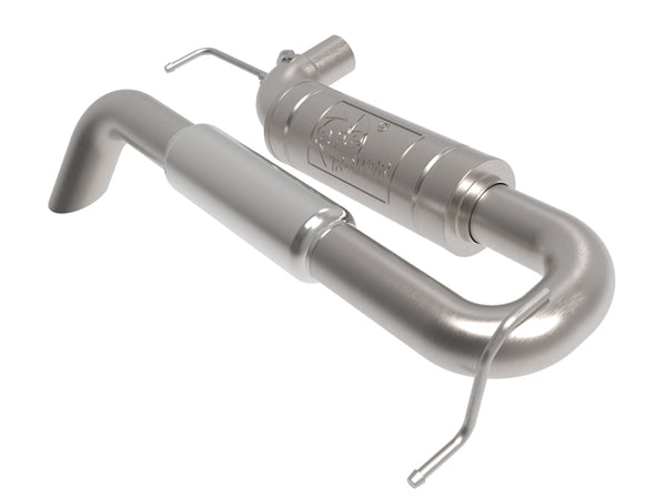 aFe 21-24 Ford Bronco Apollo GT Series 3 IN 409 Stainless Steel Hi-Tuck Axle-Back Exhaust - Bull Strap