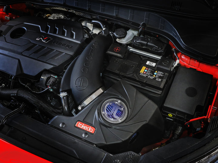 aFe 22-23 Hyundai Kona N L4 2.0L(t) Takeda Momentum Cold Air Intake System w/ Pro 5R Filter - Bull Strap