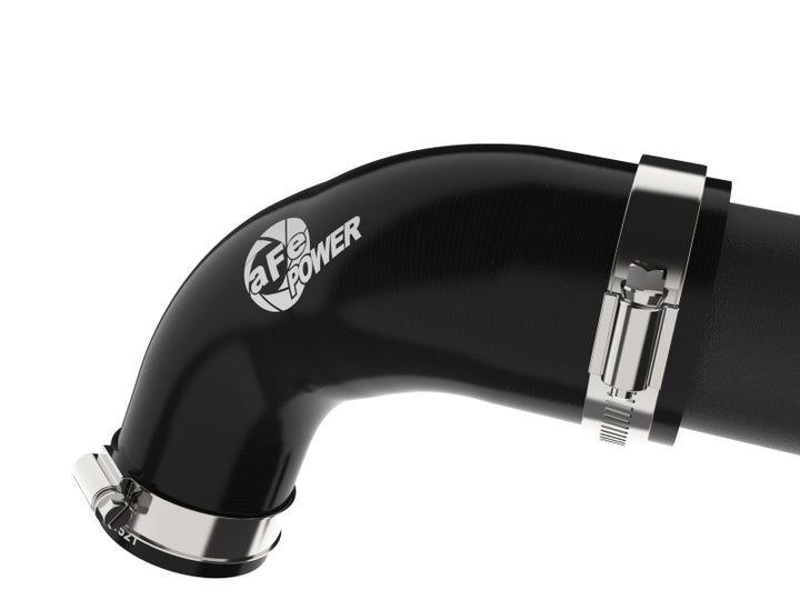 aFe 22-24 Ford Bronco Raptor BladeRunner 2-1/4in Aluminum Hot Charge Pipe Black - Bull Strap