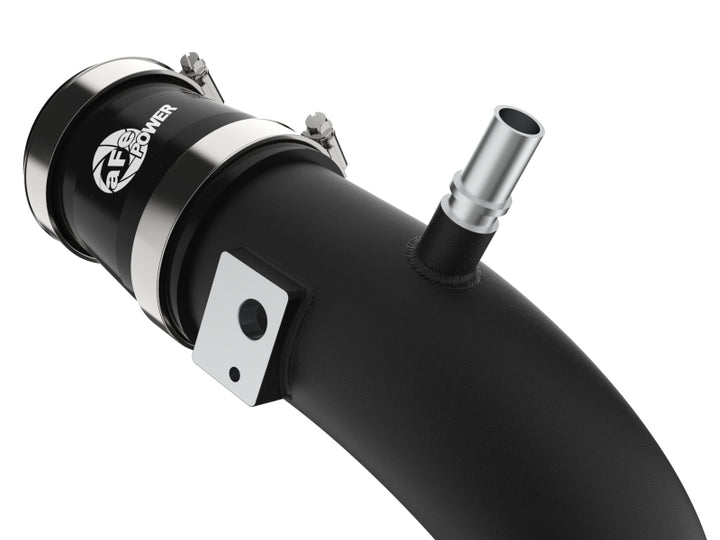 aFe 22-24 Ford Bronco Raptor V6-3.0L BladeRunner Aluminum Hot and Cold Charge Pipe Kit - Black - Bull Strap
