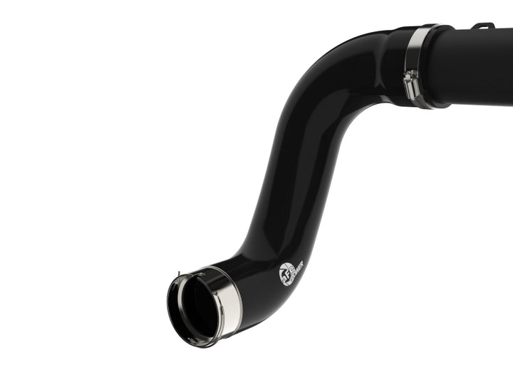 aFe 22-24 Ford Bronco Raptor V6-3.0L BladeRunner Aluminum Hot and Cold Charge Pipe Kit - Black - Bull Strap