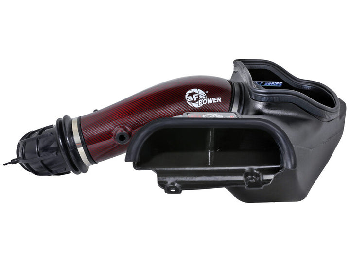 aFe 23-24 Ford F150 Raptor R Supercharged Red Carbon Track Series Air Intake w/ P5R Filter (MOQ 24) - Bull Strap