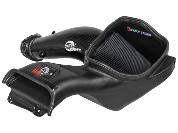 aFe 23-24 Ford F150 Raptor R V8 5.2L Supercharged Track Series Air Intake w/ Black PDS Filter - Bull Strap