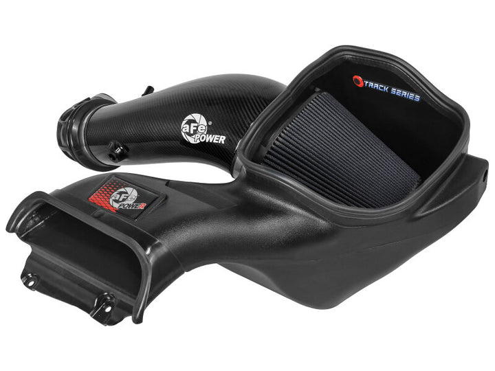 aFe 23-24 Ford F150 Raptor R V8 5.2L Supercharged Track Series Air Intake w/ Black PDS Filter - Bull Strap