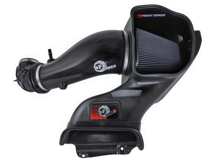 aFe 23-24 Ford F150 Raptor R V8 5.2L Supercharged Track Series Air Intake w/ Black PDS Filter - Bull Strap