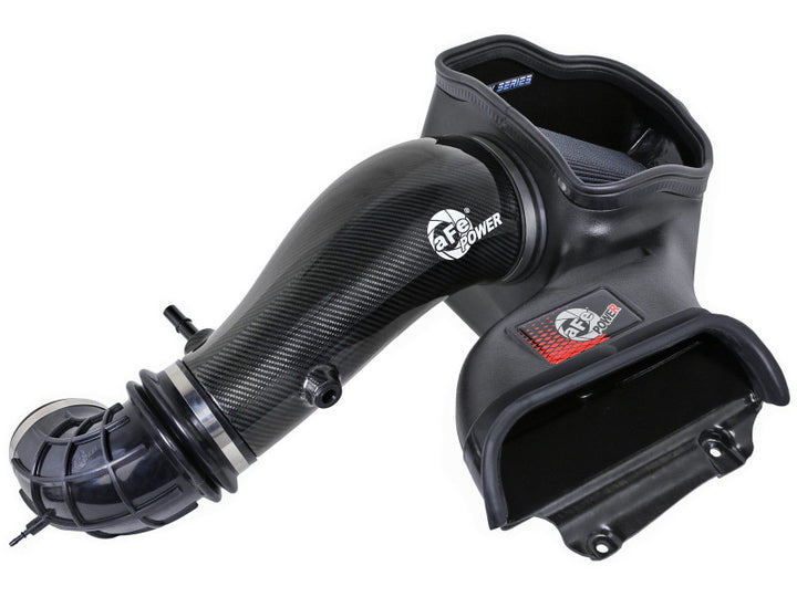 aFe 23-24 Ford F150 Raptor R V8 5.2L Supercharged Track Series Air Intake w/ Black PDS Filter - Bull Strap