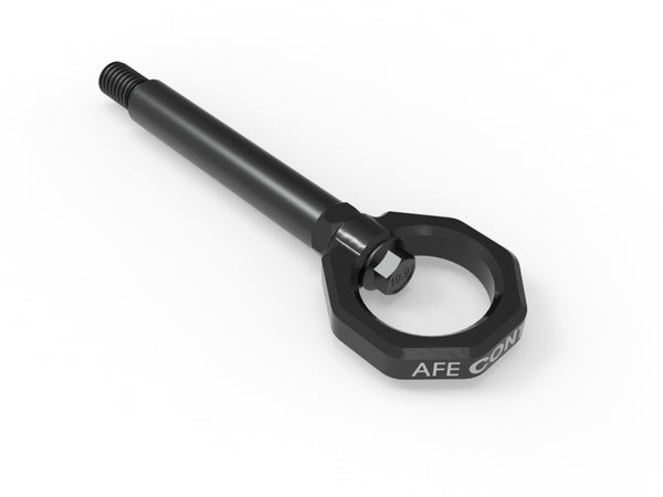 aFe 23-25 BMW M2 (G87) CONTROL Front / Rear Tow Hook - Black - Bull Strap