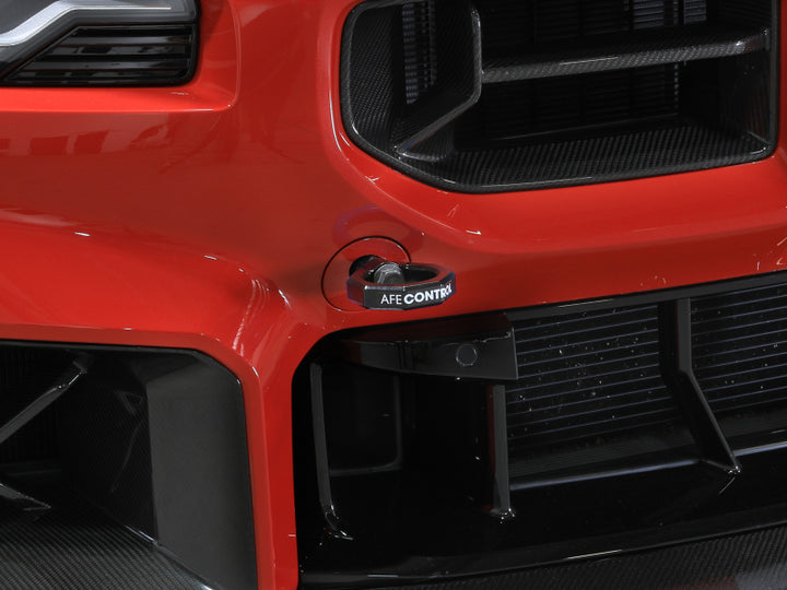 aFe 23-25 BMW M2 (G87) CONTROL Front / Rear Tow Hook - Black - Bull Strap