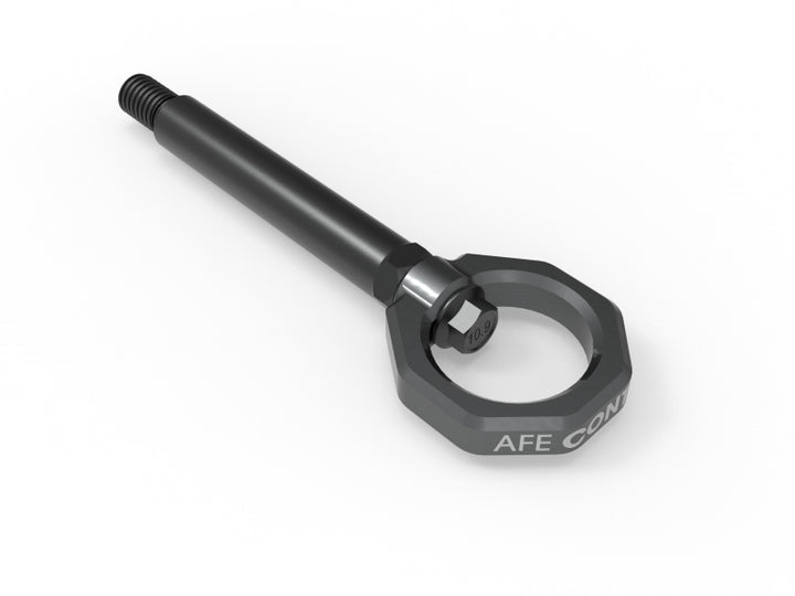 aFe 23-25 BMW M2 (G87) CONTROL Front / Rear Tow Hook - Gray - Bull Strap