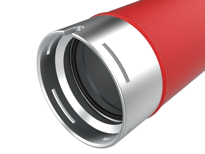 aFe 23-25 Ford F250/F350 Super Duty V8-6.7L BladeRunner Aluminum Hot & Cold Charge Pipe Kit - Red - Bull Strap