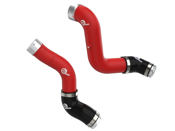 aFe 23-25 GM Colorado/Canyon L4-2.7L (t) BladeRunner Aluminum Hot &  Cold Charge Pipe Kit - Red - Bull Strap