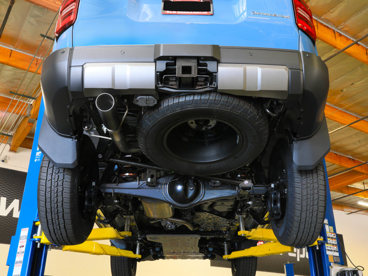 aFe 24-25 Toyota Land Cruiser 2-1/2in to 3in 304 SS Cat-Back Exhaust System w/ Black Tip - Bull Strap