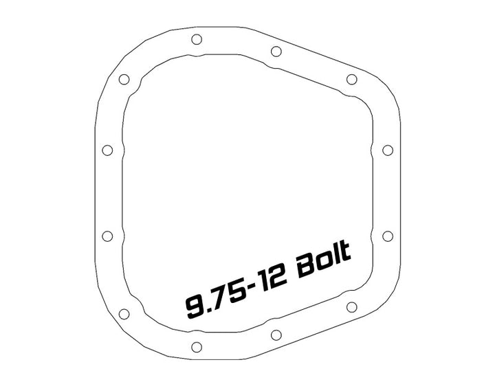 aFe 97-23 Ford F-150 Pro Series Rear Differential Cover Black w/ Machined Fins - Bull Strap