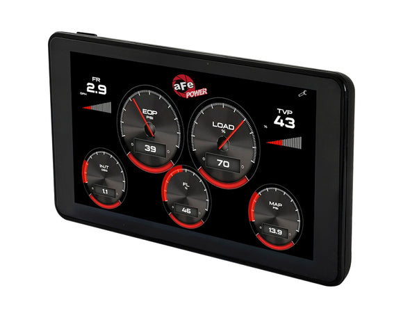 aFe AGD Advanced Gauge Display Digital 5.5in Monitor 08-18 Dodge/RAM/Ford/GM Diesel Trucks - Bull Strap