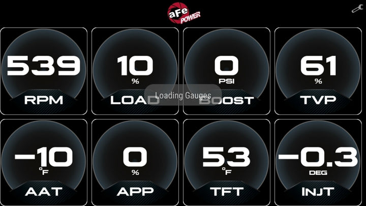 aFe AGD Advanced Gauge Display Digital 5.5in Monitor 08-18 Dodge/RAM/Ford/GM Diesel Trucks - Bull Strap