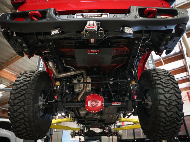 aFe Apollo GT Series 2-1/2in 409 SS Cat-Back Hi-Tuck Exhaust System 2020 Jeep Gladiator (JT) V6-3.6L - Bull Strap