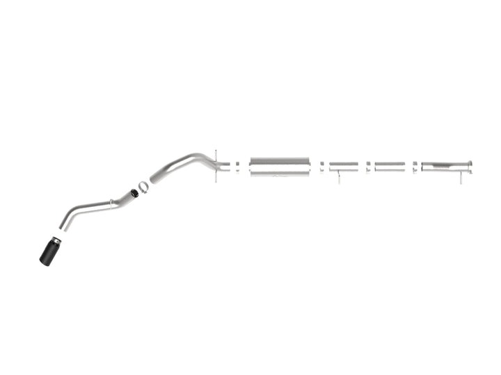aFe Apollo GT Series 3in 409SS Cat-Back Exhaust w/ Black Tip 2020 GM 2500/3500HD V8 6.6L L8T - Bull Strap