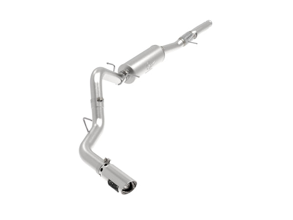 aFe Apollo GT Series 4in 409SS Cat Back Exh System Polished Tip 14-18GM Silverado 1500 V8-6.2L - Bull Strap