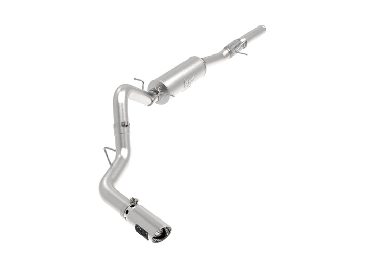 aFe Apollo GT Series 4in 409SS Cat Back Exh System Polished Tip 14-18GM Silverado 1500 V8-6.2L - Bull Strap