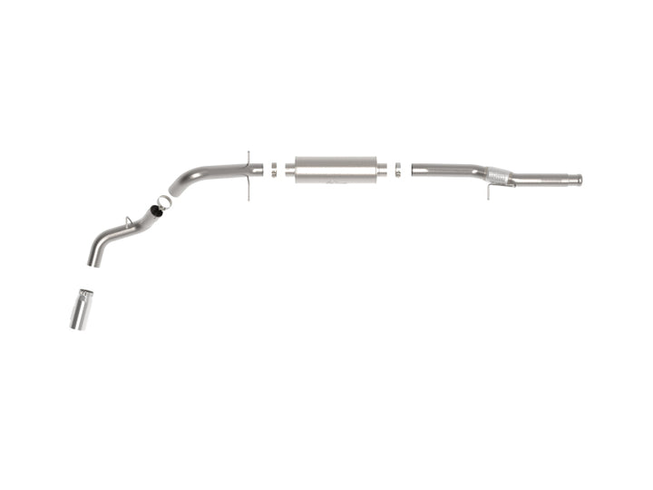 aFe Apollo GT Series 4in 409SS Cat Back Exh System Polished Tip 14-18GM Silverado 1500 V8-6.2L - Bull Strap