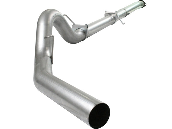 aFe Atlas Exhaust 4in Aluminized Cat-Back No Muffler/No Tip 11-13 Ford F-150 EcoBoost V6 3.5L (tt) - Bull Strap