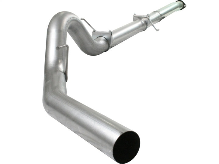 aFe Atlas Exhaust 4in Aluminized Cat-Back No Muffler/No Tip 11-13 Ford F-150 EcoBoost V6 3.5L (tt) - Bull Strap