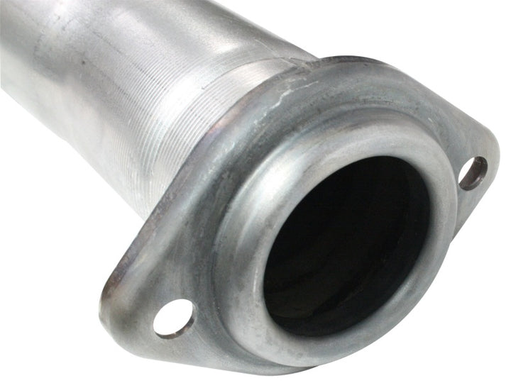aFe Atlas Exhaust 4in Aluminized Cat-Back w/ 304 SS Black Tip 11-13 Ford F-150 EcoBoost V6 3.5L (tt) - Bull Strap