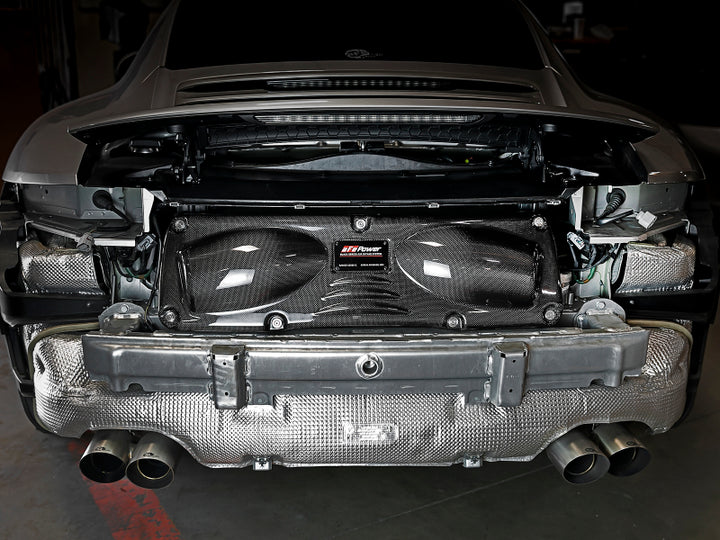 aFe Black Series Cold Air Intake 12-15 Porsche Carrera/Carrera S 3.4L/3.8L - Bull Strap