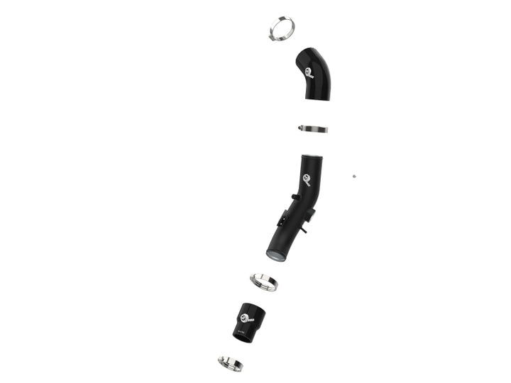 aFe BladeRunner 2-1/2 IN Aluminum Cold Charge Pipe Black 17-20 Hyundai Elantra GT L4-1.6L (t) - Bull Strap