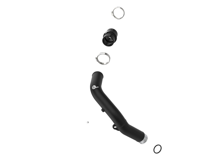 aFe BladeRunner 2-1/2 IN Aluminum Hot Charge Pipe Black 22-23 Subaru WRX H4-2.4L (t) - Bull Strap