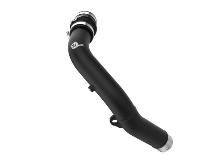 aFe BladeRunner 2-1/2 IN Aluminum Hot Charge Pipe Black 22-23 Subaru WRX H4-2.4L (t) - Bull Strap