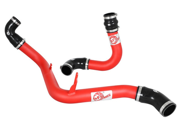 aFe BladeRunner 2.5in Red Intercooler Tubes Hot and Cold Side 12-16 Ford Focus ST 2.0L (t) - Bull Strap
